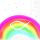 Kommunion Servietten Lunch 33 x 33 cm 3-lagig 20 Servietten Rainbow White Regenbogen Fisch