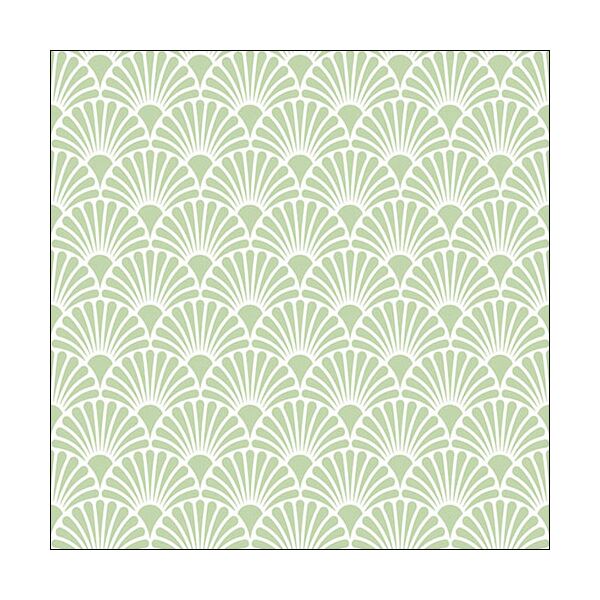 Servietten Lunch mint grünes Muster Art Deco Grün 33x33cm 20 Servietten