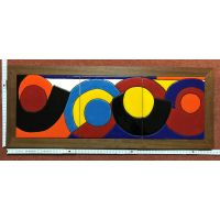 Kachelbild mit Rahmen - 3x1 Kacheln im Format 20x20cm -...