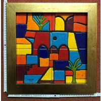 Kachelbild mit Rahmen - 2x2 Kacheln im Format 15x15cm -...
