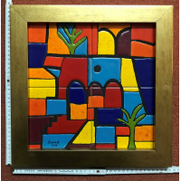 Kachelbild mit Rahmen - 2x2 Kacheln im Format 15x15cm -...