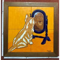 Kachelbild mit Rahmen - 2x2 Kacheln im Format 20x20 cm -...