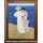 Kachelbild mit Rahmen - 3x4 Kacheln im Format 15x15cm - Gesamtgröße mit Rahmen 53 x 68cm - Dekor: Jugendstil - Frauen am Meer
