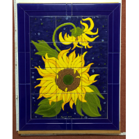 Kachelbild mit Rahmen - 3x4 Kacheln im Format 15x15cm -...
