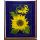 Kachelbild mit Rahmen - 3x4 Kacheln im Format 15x15cm - Gesamtgröße mit Rahmen 60 x 76cm - Dekor: Sonnenblume
