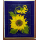 Kachelbild mit Rahmen - 3x4 Kacheln im Format 15x15cm - Gesamtgröße mit Rahmen 60 x 76cm - Dekor: Sonnenblume