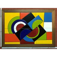 Kachelbild mit Rahmen - 3x2 Kacheln im Format 20x20 cm -...