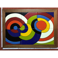 Kachelbild mit Rahmen - 3x2 Kacheln im Format 20x20 cm -...