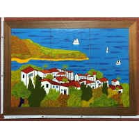 Kachelbild mit Rahmen - 3x2 Kacheln im Format 20x20 cm -...