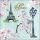 Servietten Lunch Bike In Paris Fahrrad in Paris Eifelturm 33x33cm 20 Servietten