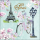 Servietten Lunch Bike In Paris Fahrrad in Paris Eifelturm 33x33cm 20 Servietten