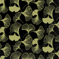 A-2026 Servietten 33 x 33 cm 3-lagig 20 Servietten Gingko...