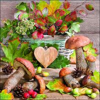 Servietten Lunch 33 x 33 cm 3-lagig 20 Servietten Herbst...