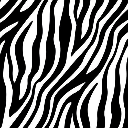 A - Servietten Lunch – Napkin Lunch – Format: 33 x 33 cm – 3-lagig – 20 Servietten pro Packung - Zebra Stripes Black – Zebrastreifen _schwarz