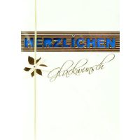 Herzlichen Glückwunsch DIN A4 Grußkarte mit...