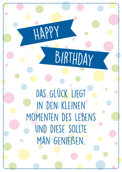 Geburtstag - A4 - Glückwunschkarte im Format 21 x 29,7 cm mit Briefumschlag