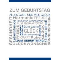 Geburtstag große A4 XXL Glückwunschkarte mit...