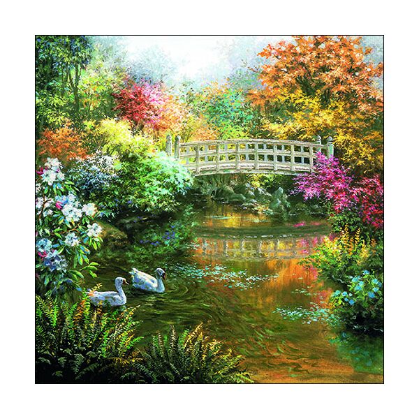A Servietten Format: 33 x 33 cm 3-lagig 20 Servietten White Swans weisse Schwäne