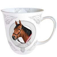 Mug 0.4 L Classic Horse Becher Fine Bone China Höhe:...