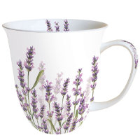 Mug 0.4 L Lavender Shades White - Ambiente Becher - Fine...