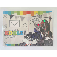 Geburtstag - Flashlight - Soundkarte und Lichtkarte im Format 14,8 x 21,0 cm - Geldkarte - "Für Dich haben wir richtig tief gebuddelt....Happy Birthday"