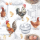 Cocktail Servietten 25 x 25 cm 3-lagig 20 Servietten Chicken Farm FSC Mix Hühnerfarm