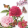 A Cocktail Servietten 25 x 25 cm 3-lagig 20 Servietten Peonien White FSC Mix Pfingstrosen weiss