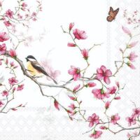 Cocktail Servietten 25 x 25 cm 3-lagig 20 Servietten Bird...