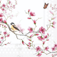 Cocktail Servietten 25 x 25 cm 3-lagig 20 Servietten Bird...