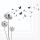 A Cocktail Servietten 25 x 25 cm 3-lagig 20 Servietten Blowing Away Black FSC Mix Pusteblume Schwarz