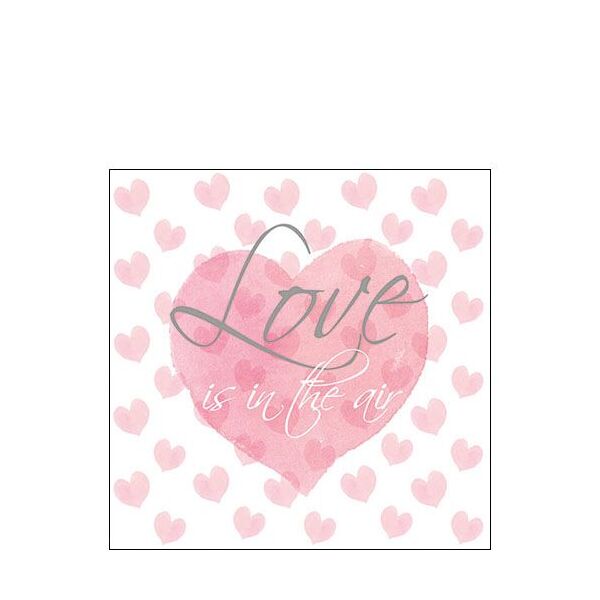 Cocktail Servietten 25 x 25 cm 3-lagig 20 Servietten Love Letters FSC Mix Liebesbriefe