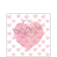 Cocktail Servietten 25 x 25 cm 3-lagig 20 Servietten Love...