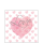Cocktail Servietten 25 x 25 cm 3-lagig 20 Servietten Love Letters FSC Mix Liebesbriefe