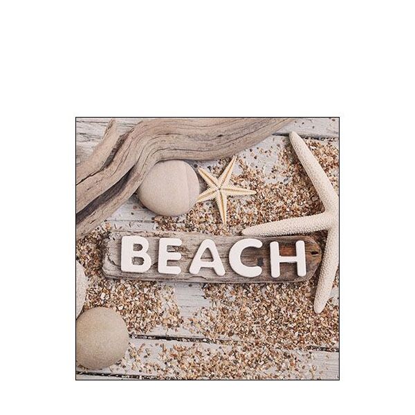 Cocktail Servietten 25 x 25 cm 3-lagig 20 Servietten Beach Wood FSC Mix Strandgut