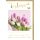 A Ostern Karte mit Umschlag rosa Tulpen