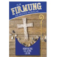 A Firmung Geldkarte Karte mit Umschlag Steinkreuz auf...