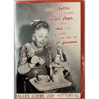 Muttertag Karte mit Umschlag Meine Mutter hatte einen Haufen Ärger mit mir