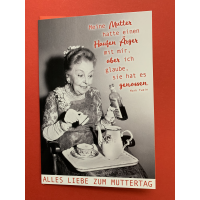 Muttertag Karte mit Umschlag Meine Mutter hatte einen...