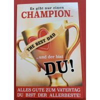 A Vatertag Karte mit Umschlag Es gibt nur einen Champion