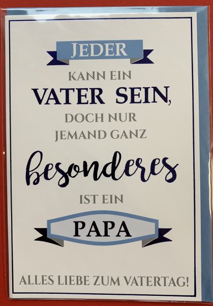 Vatertag - Karte mit Umschlag