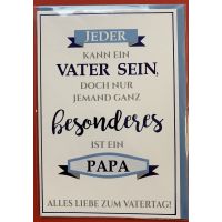 Vatertag  Karte mit Umschlag Jeder kann Vater sein