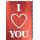 Allgemeine Wünsche Glückwunschkarte mit Umschlag I love you