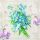 Servietten Lunch 33 x 33 cm 3-lagig 20 Servietten Laura blaue Blumen