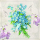 Servietten Lunch 33 x 33 cm 3-lagig 20 Servietten Laura blaue Blumen