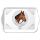 Tray Melamine Tablett 13 x 21 cm Classic Horse klassischen Pferde