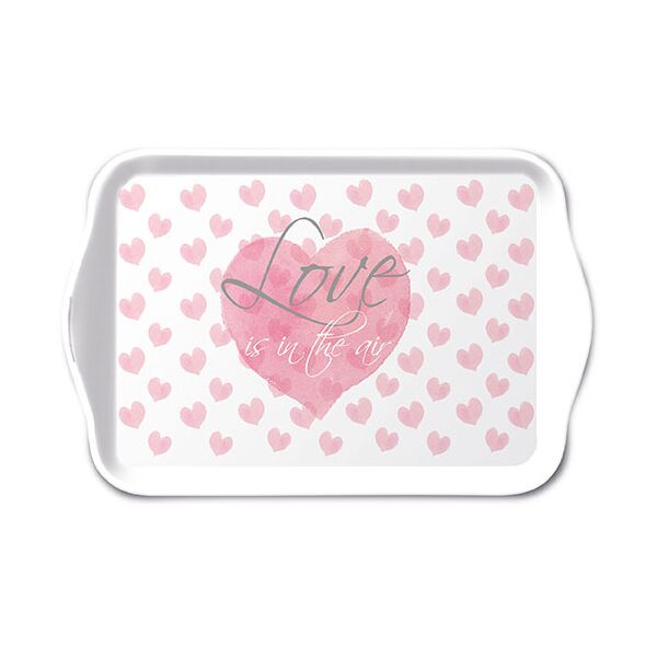 Tray Melamine Tablett 13 x 21 cm Love Letters Liebesbriefe