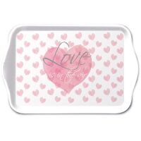Tray Melamine Tablett 13 x 21 cm Love Letters Liebesbriefe