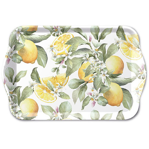Tray Melamine – Tablett – 13 x 21 cm - Limoni - Zitronen