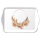 Tray Melamine Tablett 13 x 21 cm Potpourri Ring Feder Ring