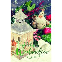 Weihnachten Glückwunschkarte mit Umschlag Lampe, und...